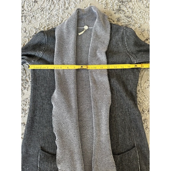 Margaret O’Leary Waffle Knit Gray Cardigan Jacket Sz. XS - Picture 6 of 7